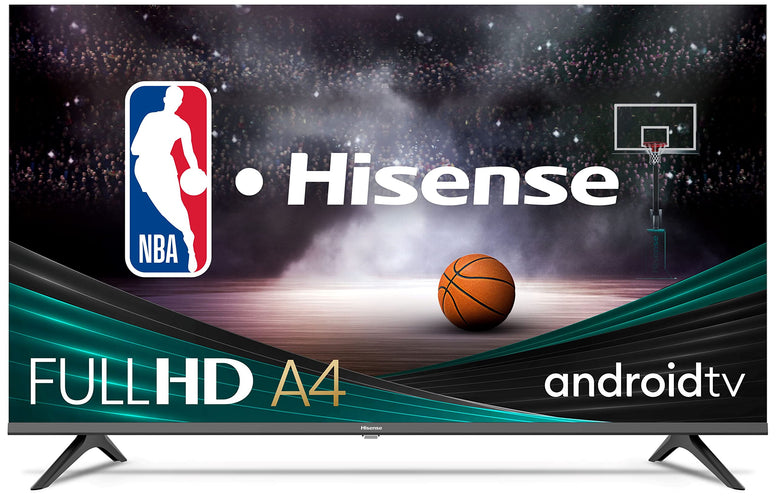 Hisense A4 Series 43-Inch FHD Smart OS Vidaa TV with DTS Virtual X, Game & Sports Modes, Chromecast Built-in, (43A4H, 2022 New Model) Black