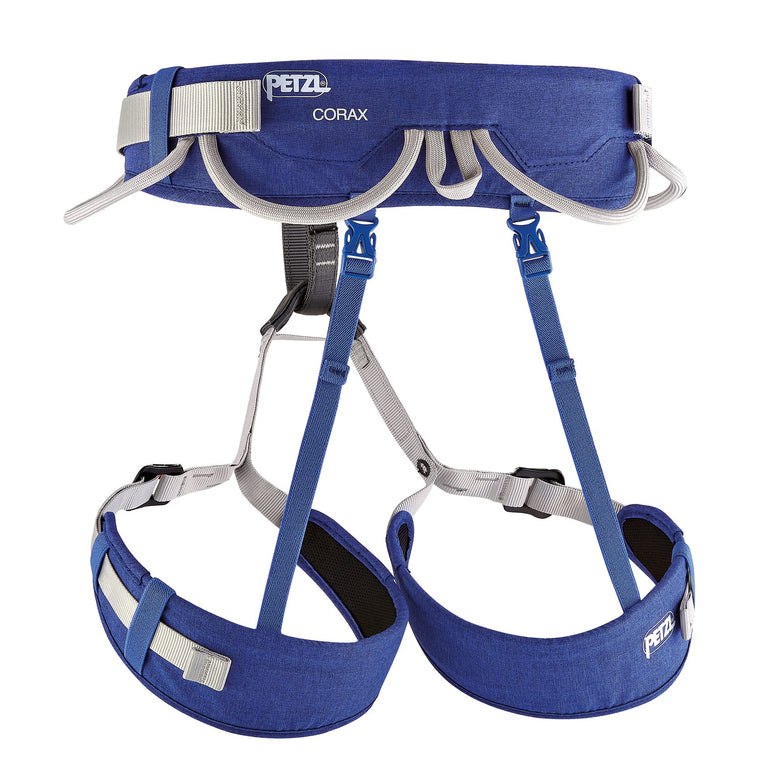 PETZL, Corax, Harness For Climbing And Mountaineering Multipurpose, Blue, 1, Unisex-Adult