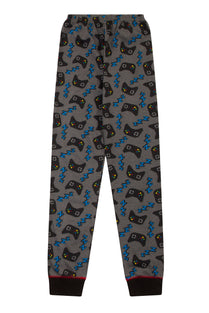 Boys Eat Game Sleep Controller Long Pyjamas 11 to 12 Years AOP