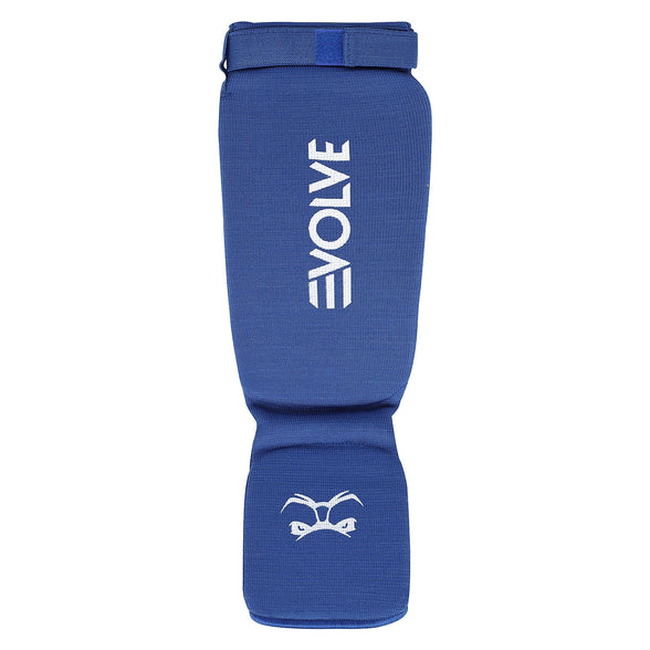 Evolve Shin Guards | Lightweight and Breathable Padded Martial Art Shin and Instep Guards for Sparring Kickboxing MMA Boxing Muay Thai Karate
