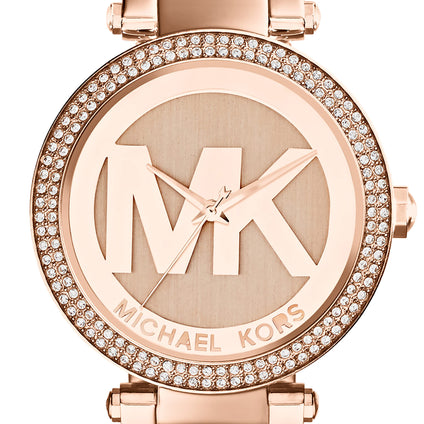 Michael Kors Parker Stainless Steel Watch With Glitz Accents, MK5353 - Parker Chronograph