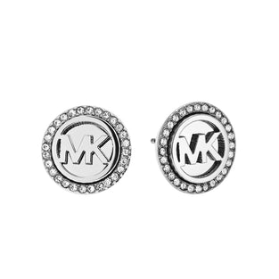 Michael Kors Gold-Tone Clear Stud Earrings