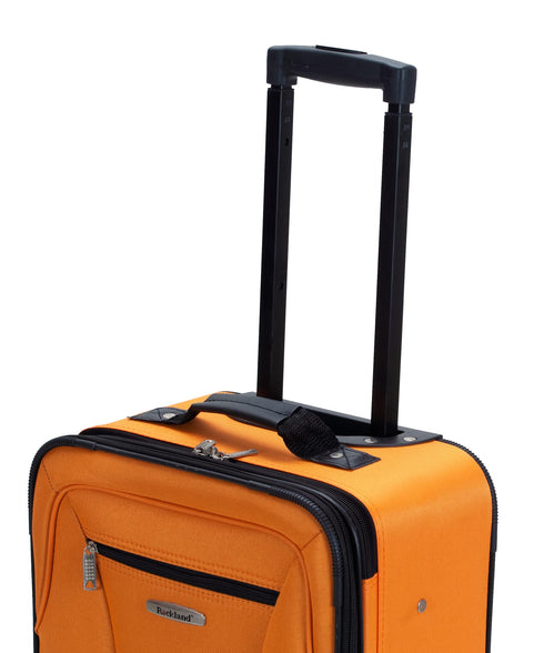 Rockland Fashion Softside Upright Luggage Set, Color, One Size, Fashion Softside Upright Luggage Set