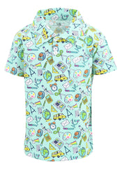 Unique Baby Boys Back to School Classes Collared Polo Shirt