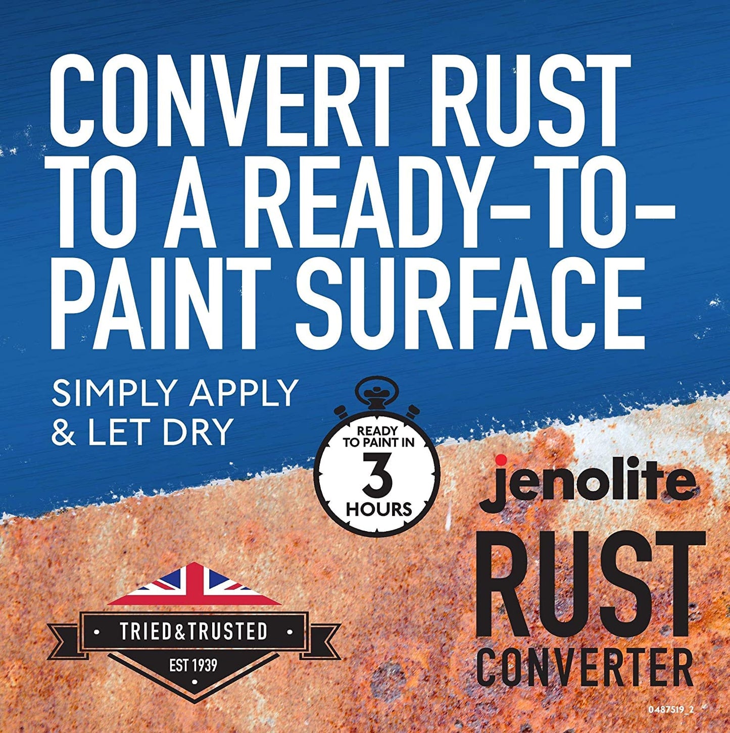 JENOLITE Original Rust Converter | RUST TREATMENT | Convert Rust Into A Ready To Paint Surface | One Application | Neutralise & Prevent Rust | 125 ml