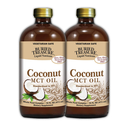 Buried Treasure Coconut Oil MCT - 16 fl oz (Pack of 2)