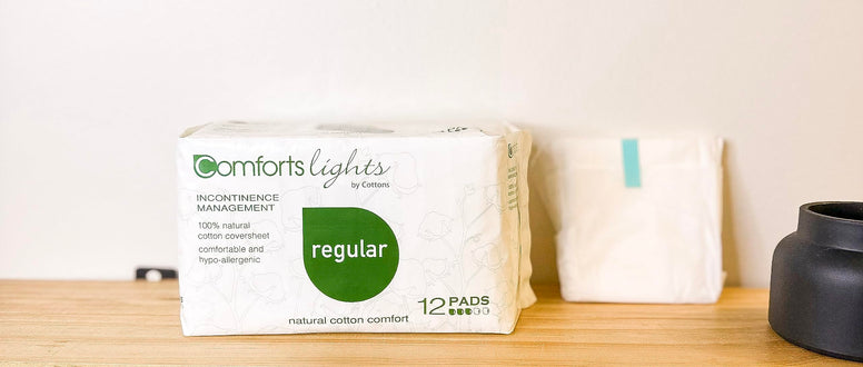 Comfort Lights Incontinence Pads for Women | 12-Individually Wrapped Pads | ‘All-in-One’ Protection | Normal Absorbency (1 Pack of 12)
