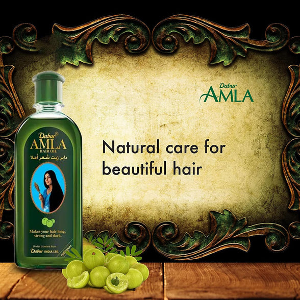 Dabur Amla Natural care Hair Oil | Enriched with Amla, Natural Oils & Vitamin C | For Long, Strong & Dark Hair - 500ml