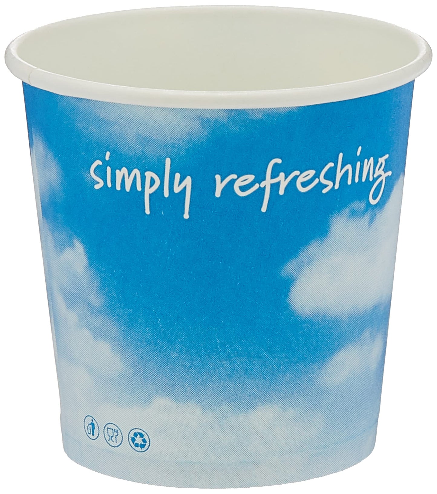 Fun Everyday Disposable Paper Cups For Coffee 6.5Oz, Blue, Pack Of 50