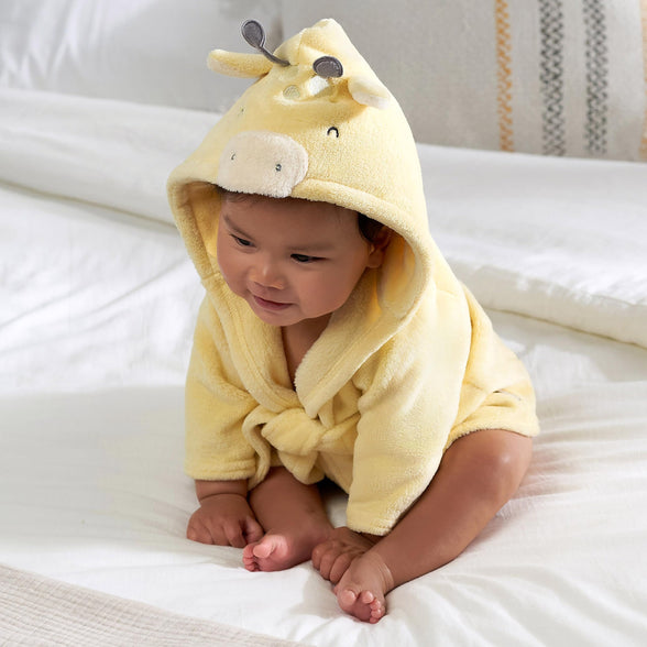 Gerber Unisex Baby Hooded Animal Character Bathrobe Baby Bathrobe (pack of 1) 0-9M