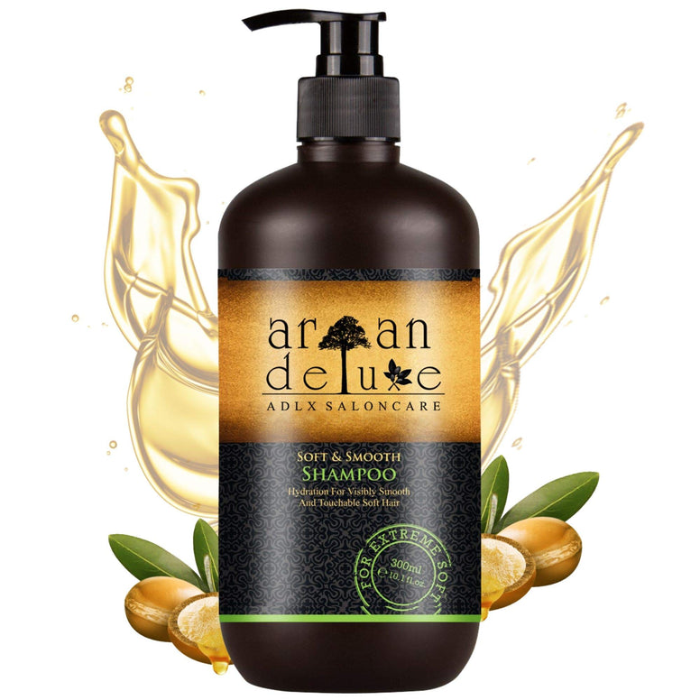 Argan Deluxe Repair & Care-Shampoo in professional quality 10.1 fl oz - repair & care - against split ends, frizz & hair breakage - for women & men