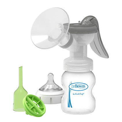 Dr Browns Manual Breastpump Softshape Silicone Shield+Bottle