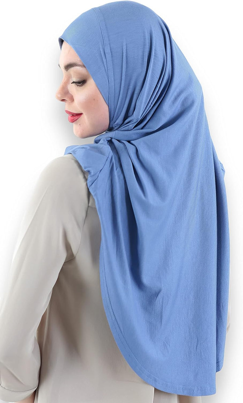 Avanos Easy Wear Soft Hijab for Women, Instant Hijab Long Scarf, Jersey Turbans Prayer Muslim Abayas Dress Clothes Jilbab