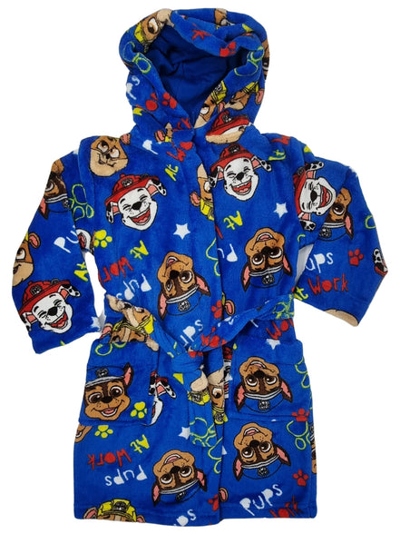 Paw Patrol Chase, Marshall and Rubble Boys Dressing Gown/Robe (18-24M)