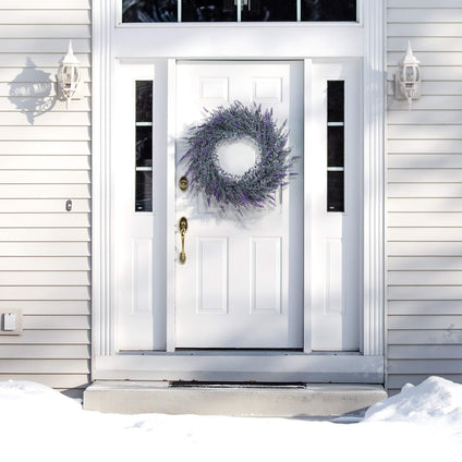 DDHS Lavender Wreath for Front Door, 18