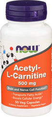 NOW Foods Acetyl-L Carnitine, 50 Caps (500 mg)