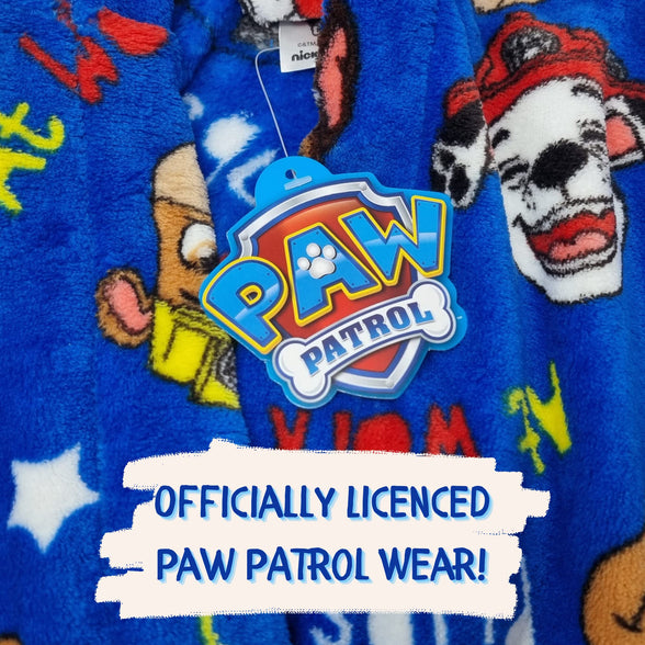 Paw Patrol Chase, Marshall and Rubble Boys Dressing Gown/Robe (18-24M)