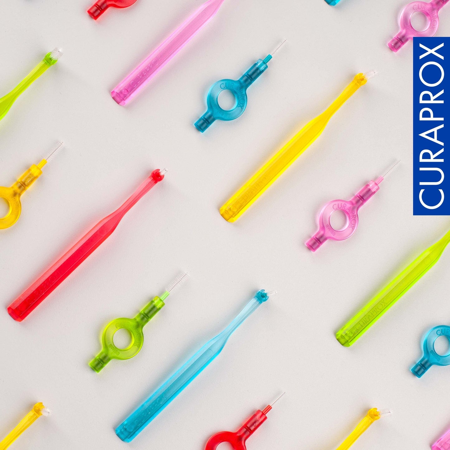 Curaprox CPS 06 Prime Start Interdental Brush Kit, Turquoise - 5 x 0.6mm - 2.2mm Interdental Brushes + 2 Interdental Toothbrush holders