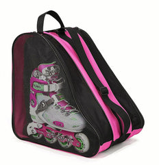 FOUUA Roller Skate Bag - Unisex Ice Skate Bag with Adjustable Shoulder Strap - Breathable Oxford Cloth Skating Shoes Storage Bag Without Unpleasant Smell Roller Skate Accessories