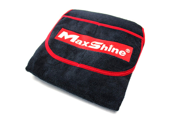 Maxshine Adjustable 330GSM Microfiber Detailing Apron with Waterproof Cloth for Car Detailing Home Improvement, Black, 330GSM