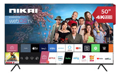 Nikai 50 Inch UHD LED WebOS Smart Tv Platinum Series, Magic Remote, Cinema Screen Design 4K Ultra HDR, Dolby Audio, Smart Voice Control, Apps YouTube, Netflix, Shahid – NIK50MEU4STN