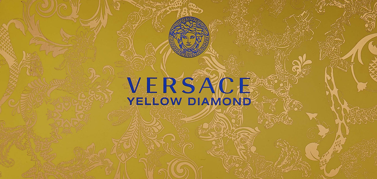 Versace Yellow Diamond 3 Pieces Mini Set For Women - 1 EDT 5 ml +25 ml Shower Gel +25 ml Body Lotion