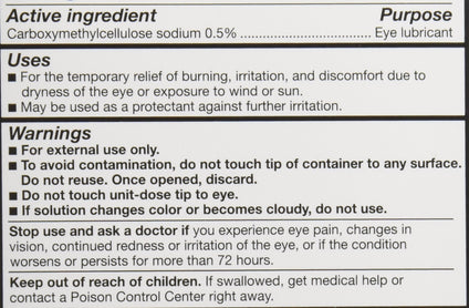 Refresh Plus Ct Eye Drops for Mild to Moderate Dry Eyes (30 Pieces)