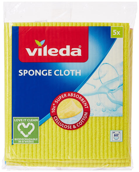 Vileda Sponge Cloth 5's