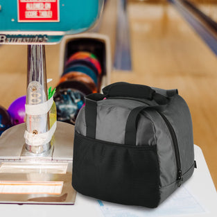 Bowling Ball Tote Bowling Bag with Padded Ball Holder with Large Accessory Pocket Fits as Add One Bowling Ball Bag to Roller Bag Fits Also as Single Pair of Bowling Shoes