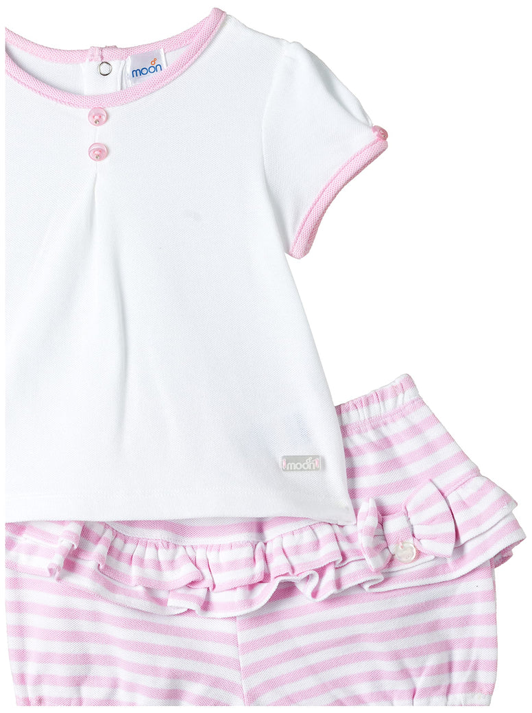 MOON 100% Cotton Top & Bloomer 3-6 Months