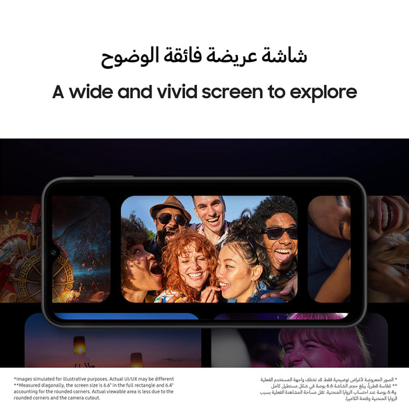 Samsung Galaxy A14 LTE, 64GB Storage, 4GB RAM, Silver, UAE Version, Dual SIM, Android Smartphone