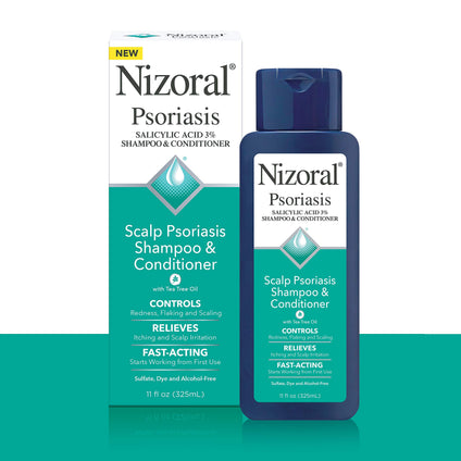 Nizoral Psoriasis Shampoo and Conditioner 11 Fl Oz, Scalp Psoriasis 2-in-1 Shampoo and Conditioner