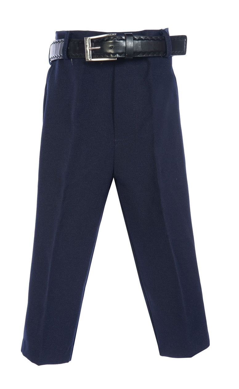 Avery Hill Boys Flat Front Dress Pants with Belt