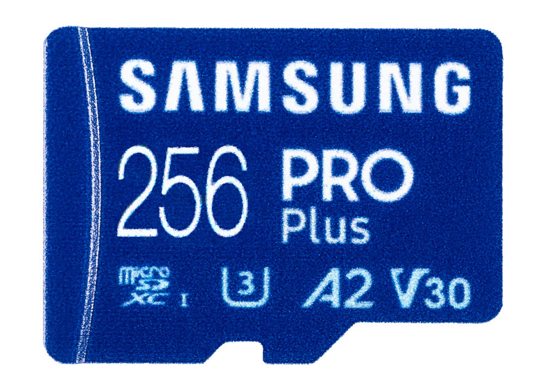 Samsung 256GB PRO Plus MicroSDXC Memory Card Works with GoPro Hero 11, Hero 11 Mini, Hero 10 Black Bone Action Camera (MB-MD256KA) C10 U3 Bundle with (1) Everything But Stromboli MicroSD Card Reader