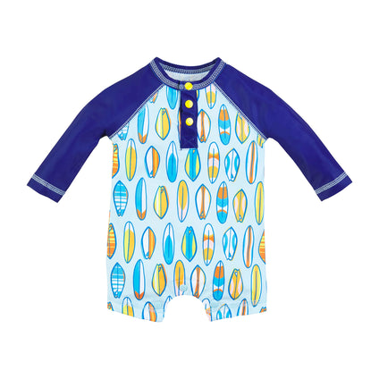 Mud Pie boys Mud Pie Boy's Rash Guard One-piece Rash Guard Shirt