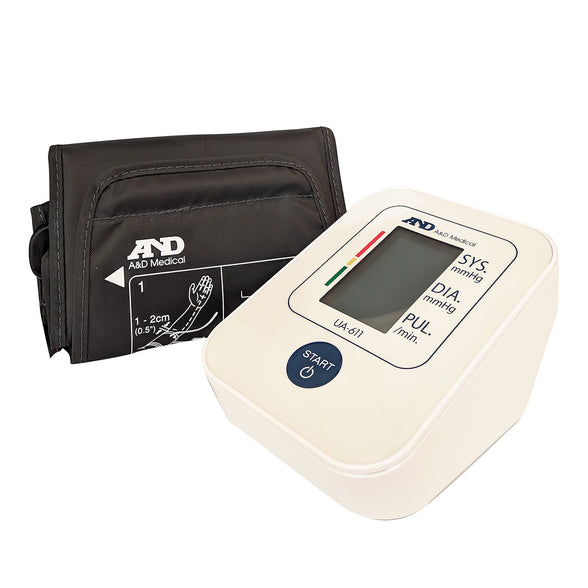 A&D Medical Simple Upper Arm Blood Pressure Monitor, White - Ua611