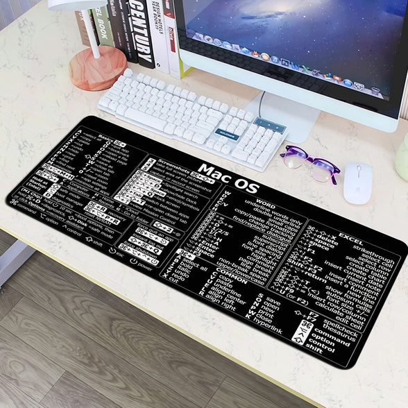 Mac os Shortcuts, excel Shortcuts Cheat Sheet, Mac OS (M1+Intel) + Word/Excel (for Mac) Quick Reference Guide Keyboard Shortcut, Keyboard mat, mac os Shortcuts mousemat, Trader Mouse Pad Mat HG