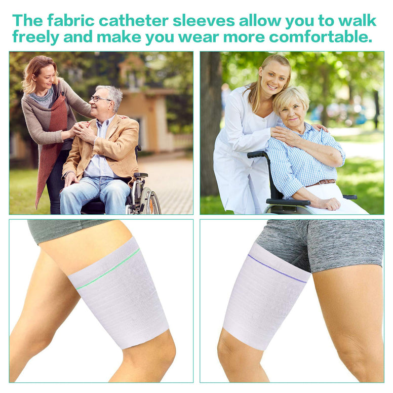 Catheter Leg Bag Holder Urine Bag Leg Sleeve Drainage Bag Covers Urinary Drainage Bag Washable Urinary Incontinence Supplies for Men,Women (XL-1)