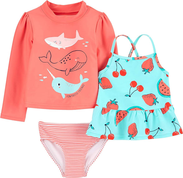 Simple Joys by Carter's Girls' Assorted Rashguard Sets