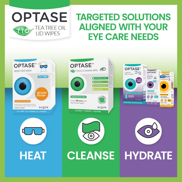 Optase Tea Tree Oil Lid Wipes Preservative Free