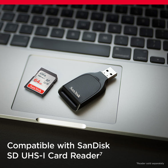 SanDisk Ultra SDXC Karta pamici 64 GB Class 10 UHSI 140 MBs