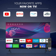 Nikai VIDAA OS, 4K 65 Inch Smart TV, UHD Quality, Dolby Vision, Apple Airplay, Smooth Motion, Quad Core Processor, Game Mode Plus, Official Apps YouTube, Netflix, Metro Muscat, Prime, Shahid - UHD65SVDLED