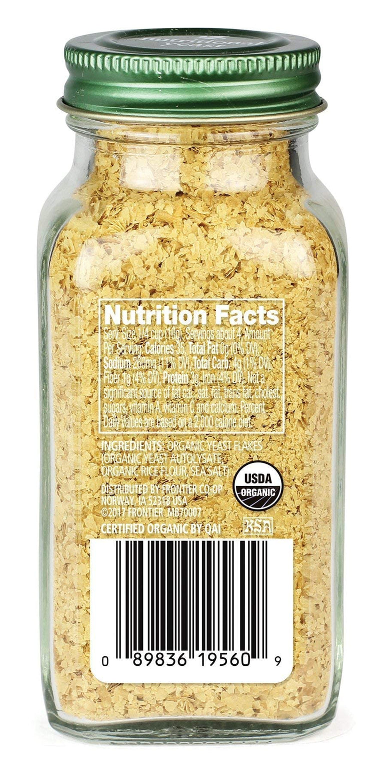 Simply Organic Nutritional Yeast, Certified 1.32oz