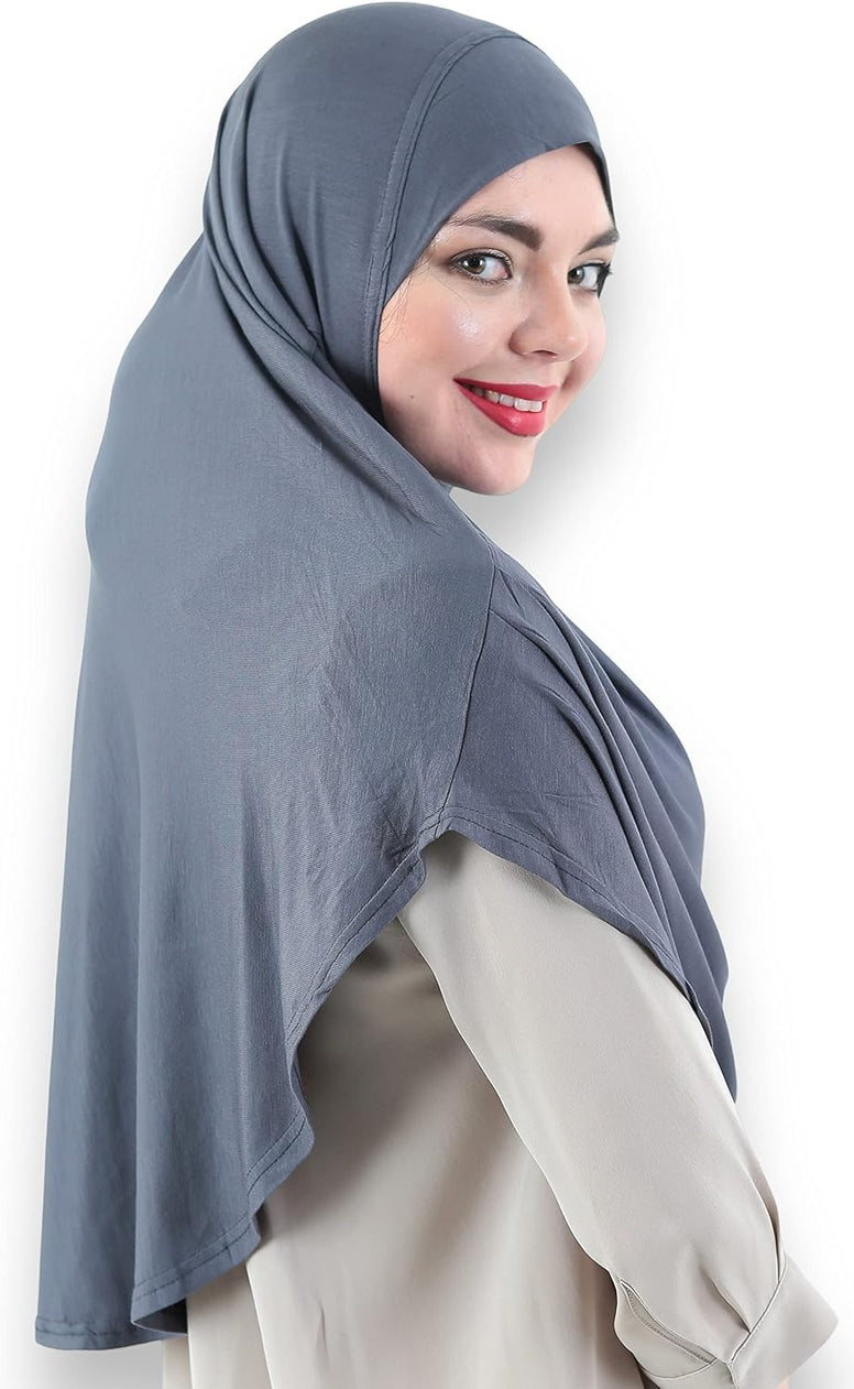 Avanos Easy Wear Soft Hijab for Women, Instant Hijab Long Scarf, Jersey Turbans Prayer Muslim Abayas Dress Clothes Jilbab