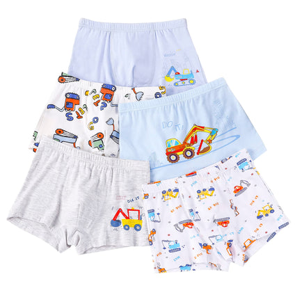 EULLA Boy's Boy's Cotton Boxer Underwear Short Boxer Shorts 10-11Y