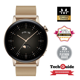 HUAWEI WATCH GT 3 42 mm Smartwatch, Durable Battery Life, All-Day SpO2 Monitoring,Accurate Heart Rate Monitoring,100+ Workout Modes, Bluetooth Calling, Gold