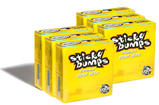 Sticky Bumps Original Surf Board Wax (Tropical, 6 Pack)
