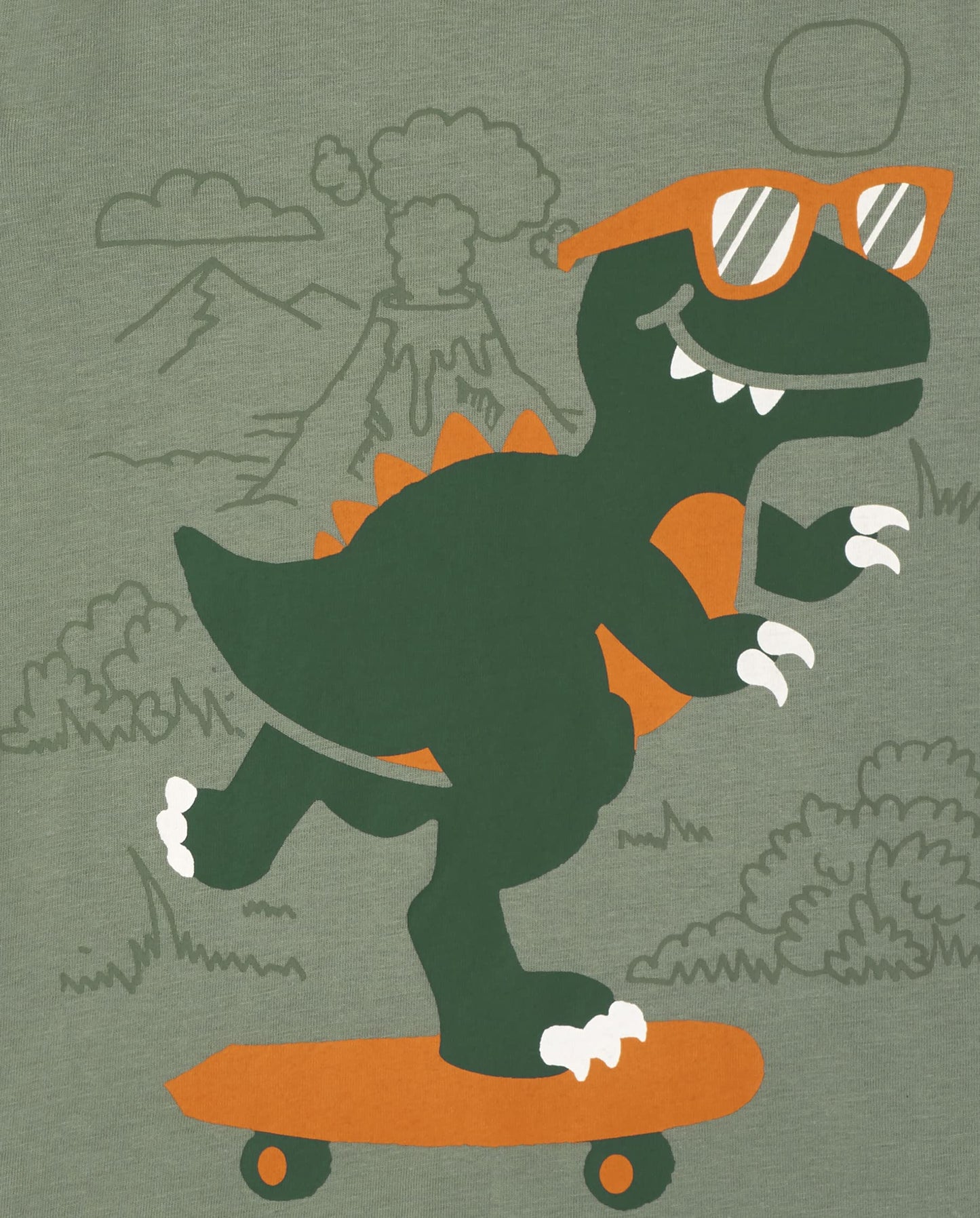 The Children's Place Boys A DINO SKATE T-Shirt (pack of 1) 9-12 Months