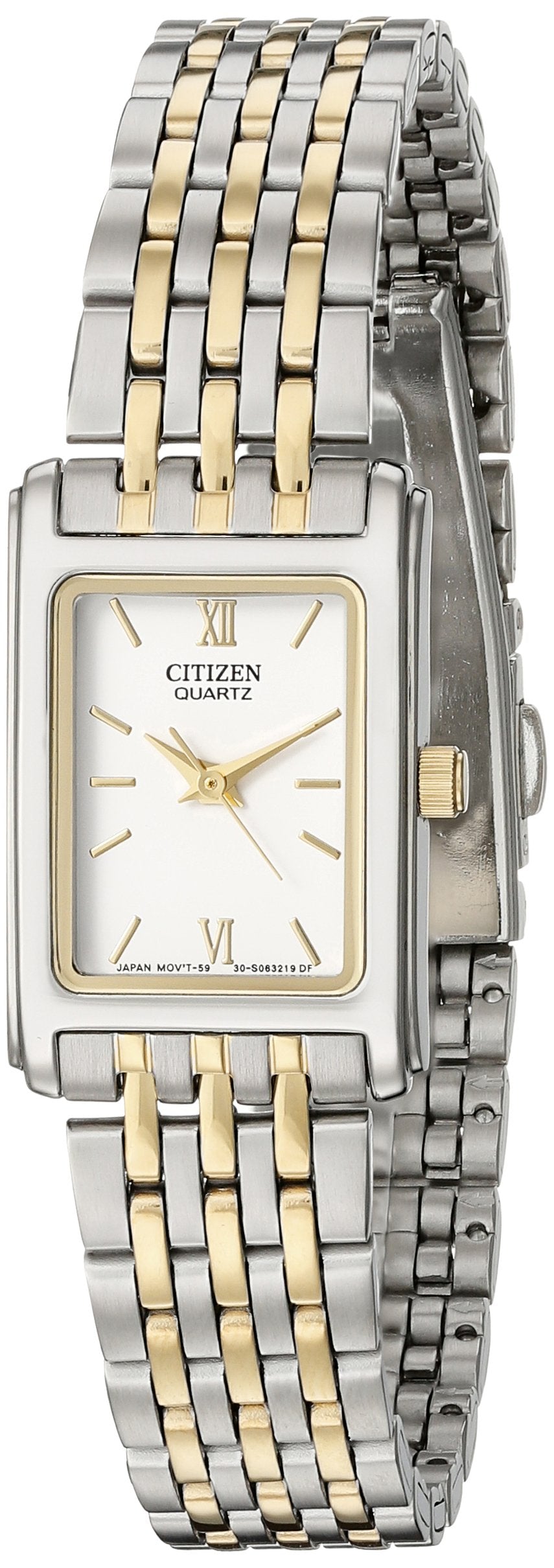 Citizen Women's Two-Tone Stainless Steel Watch With White Dial