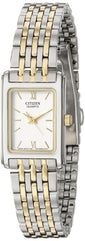 Citizen Women's Two-Tone Stainless Steel Watch With White Dial